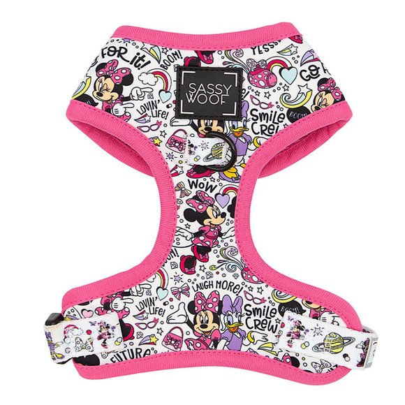 🏷️NWT Disney x Sassy Woof Minnie Mouse & Daisy Duck Dog Harness - Various Sizes - Picture 1 of 15